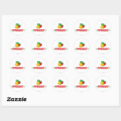 Funny Peppers Ronde Sticker (Vel)