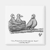 Funny Percentres Lege Nester Ouderschap Humor Magneet (Voorkant)