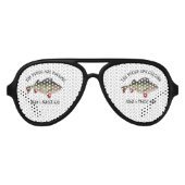 Funny Perch Vist Citaat Aviator Zonnebril (Voorkant)