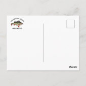 Funny Perch Vist het Briefkaart van het Citaat (Achterkant)