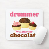 Funny Percussion Drummer Muismat (Met muis)