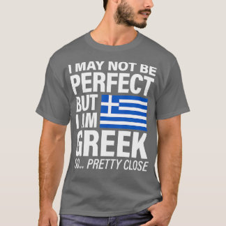 Funny Perfect Greek Flag Design I Love Greece T-shirt