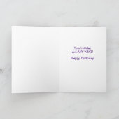 Funny Perfect Wine Pairing Birthday Card voor vrou Kaart (Binnen)