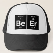 Funny Periodic table "Beer" Trucker Pet (Voorkant)