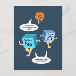 Funny Periodic Table Chemistry Humor Briefkaart