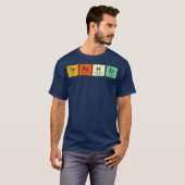 Funny Periodic Table Elements Cool Chemie T-shirt (Voorkant volledig)
