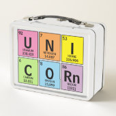 Funny Periodic Table of Elements Unicorn Rainbow (Achterkant)