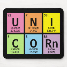 Funny Periodic Table of Elements Unicorn Rainbow