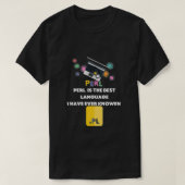 Funny PERL's Users Developer Gift JAVA IS DE BESTE T-shirt (Design voorkant)