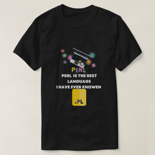 Funny PERL's Users Developer Gift JAVA IS DE BESTE T-shirt (Design voorkant)