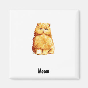 Funny Persian Cat Magnet