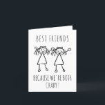 Funny Personal gift voor Beste vriend Birthday Kaa Feestdagen Kaart<br><div class="desc">Op zoek naar een hilarisch en persoonlijk verjaardagsgeschenk voor je beste vriend? Kijk niet verder dan een grappige verjaardagskaart! Met een grappige verjaardagskaart kun je je beste vriend shows hoeveel je geeft en ze ook aan het lachen maken. Of het nu een gekke woordspeling is, een humoristische cartoon, of een...</div>