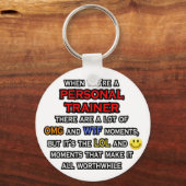 Funny Personal Trainer ... OMG WTF LOL Sleutelhanger (Voorkant)