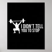 Funny Personal Trainer Saying Gift Gym Coach Train Poster (Voorkant)