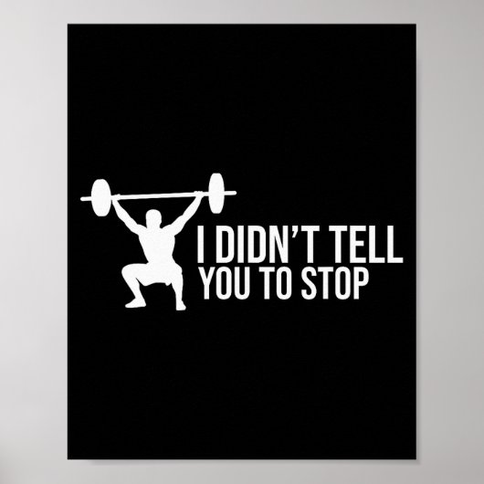 Funny Personal Trainer Saying Gift Gym Coach Train Poster (Voorkant)