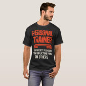 Funny Personal Trainer T-shirt (Voorkant volledig)