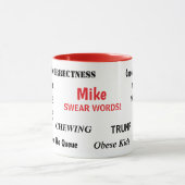 Funny Personalisable Pet Peeves Hates Swear Words Mok (Midden)