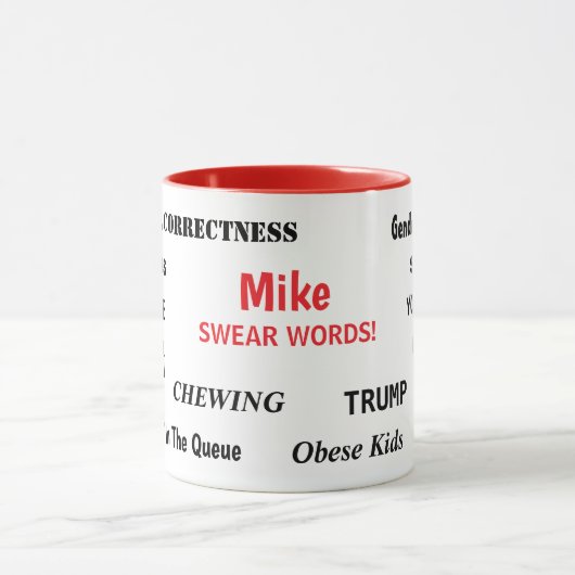 Funny Personalisable Pet Peeves Hates Swear Words Mok (Midden)