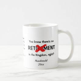 Funny Personalised Christelijk Retirement Koffiemok