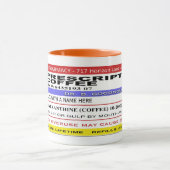 Funny Personalised Prescription Coffee Mok (Midden)