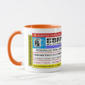 Funny Personalised Prescription Coffee Mok (Links)