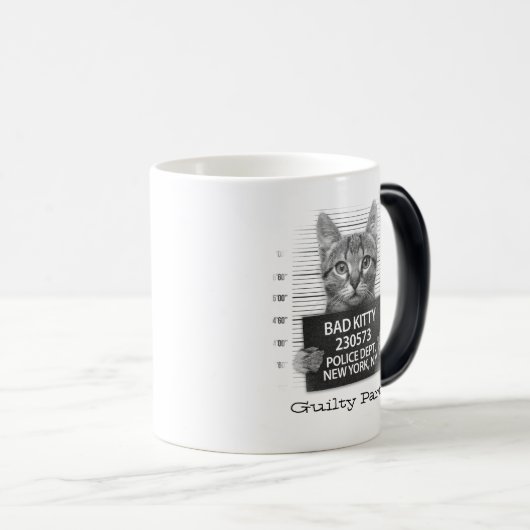 Funny Personalize Kat Magische Mok (Voorkant rechts)