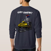 Funny Personalize Snowmobile Skeleton Rider Trui (Achterkant)