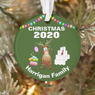 Funny Personalized 2020 Covid kerstboom Ornament