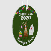 Funny Personalized 2020 Covid kerstboom Ornament (voorkant)
