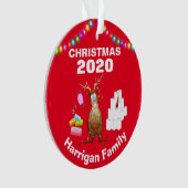 Funny Personalized 2020 Covid kerstboom Ornament (voorkant)