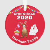 Funny Personalized 2020 Covid kerstboom Ornament (achterkant)