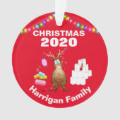 Funny Personalized 2020 Covid kerstboom Ornament (voorkant)