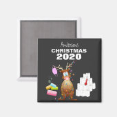 Funny Personalized 2020 Covid Kerstmis Magneet (Voorkant / Achterkant)