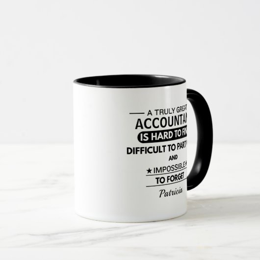 Funny Personalized Accountant Mok (Voorkant rechts)