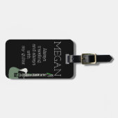 Funny Personalized Bag Aandacht voor gitaristen Bagagelabel (Voorkant horizontaal)