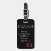 Funny Personalized Bag Aandacht voor gitaristen LU Bagagelabel (Voorkant verticaal)