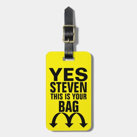 Funny Personalized Bagagelabel (Voorkant verticaal)