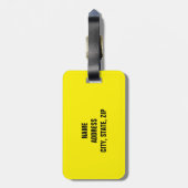 Funny Personalized Bagagelabel (Achterkant verticaal)