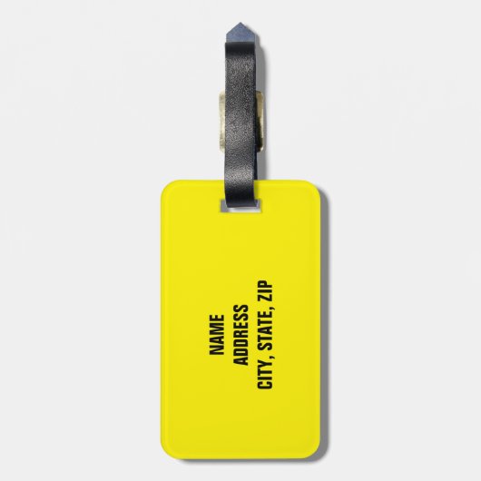 Funny Personalized Bagagelabel (Achterkant verticaal)