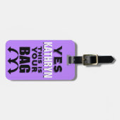 Funny Personalized Bagagelabel (Voorkant horizontaal)