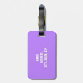 Funny Personalized Bagagelabel (Achterkant verticaal)