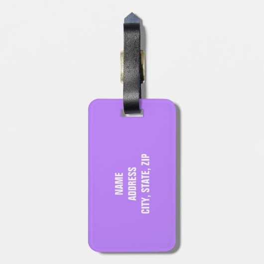 Funny Personalized Bagagelabel (Achterkant verticaal)