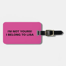 FUNNY PERSONALIZED BAGAGELABEL