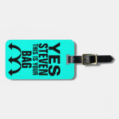 Funny Personalized Bagagelabel (Voorkant horizontaal)