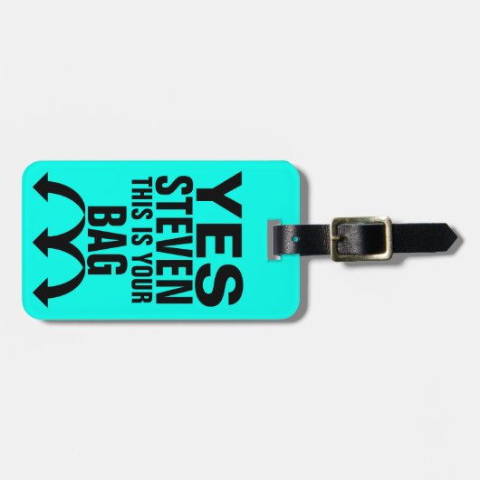 Funny Personalized Bagagelabel (Voorkant horizontaal)