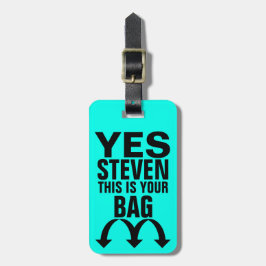 Funny Personalized Bagagelabel