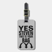 Funny Personalized Bagagelabel (Voorkant verticaal)