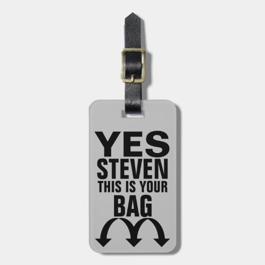 Funny Personalized Bagagelabel (Voorkant verticaal)