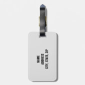 Funny Personalized Bagagelabel (Achterkant verticaal)