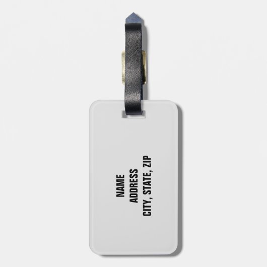 Funny Personalized Bagagelabel (Achterkant verticaal)